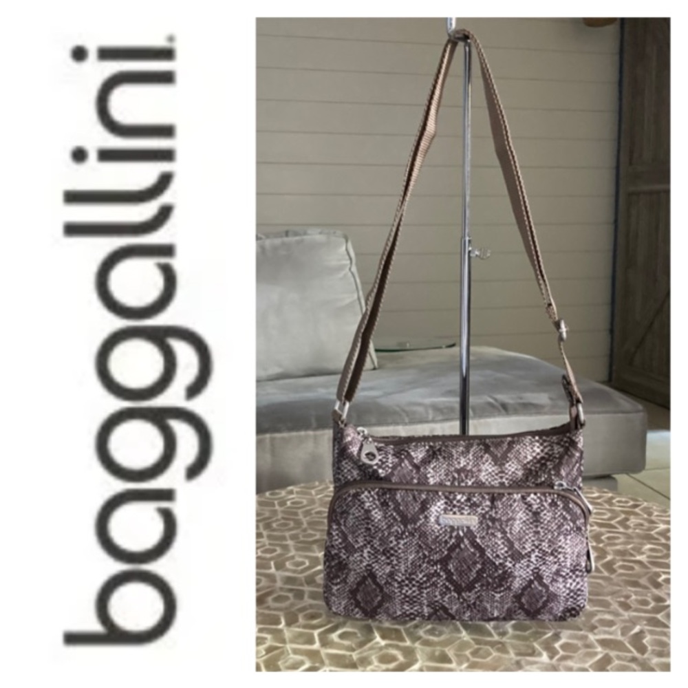 Baggallini Joey Snakeskin-print Crossbody